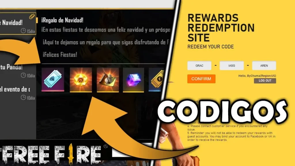 Garena Free Fire MAX Códigos - 25 de septiembre